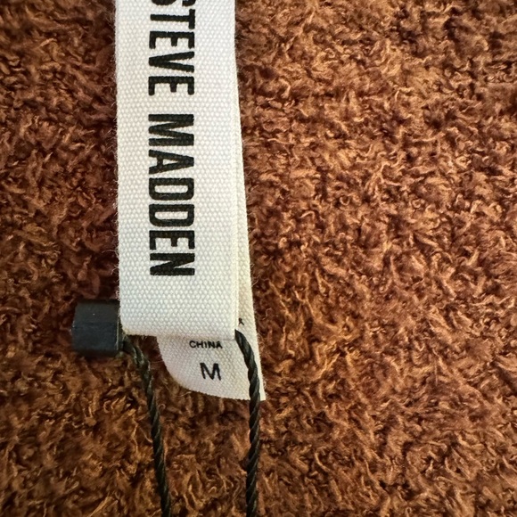 NWT STEVE MADDEN TANK Medium Chocolate Brown Soft Brushed Terry! NEW WOM… - Picture 2 of 9